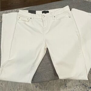 BR White Bootcut Jeans